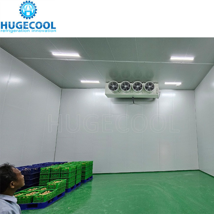 Large Onion Storage Room Cooler Room With Cam Lock Connection Type Rack Condensing Unit