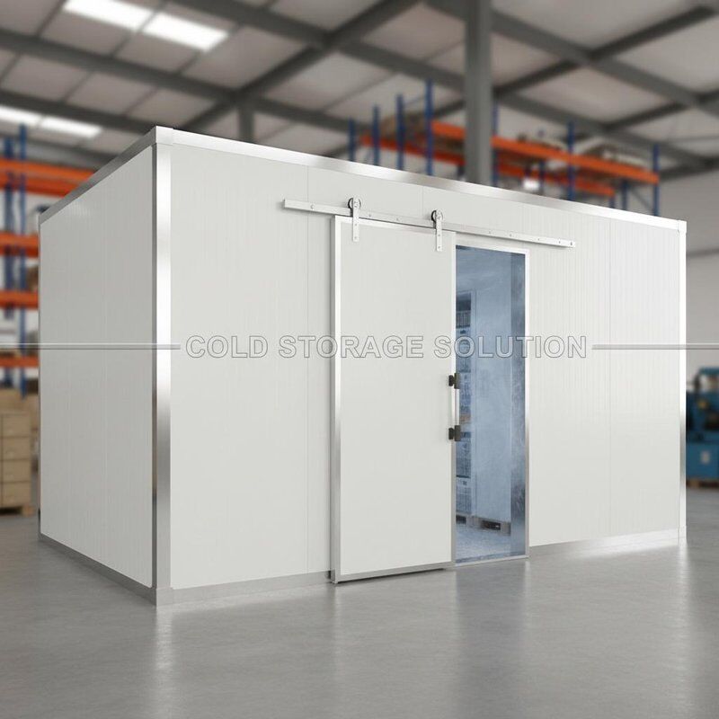 Polyurethane Foam Insulation Sliding Door Cold Storage Modular Easy To Assemble Temperature Controlled Storage Solution For Industrial